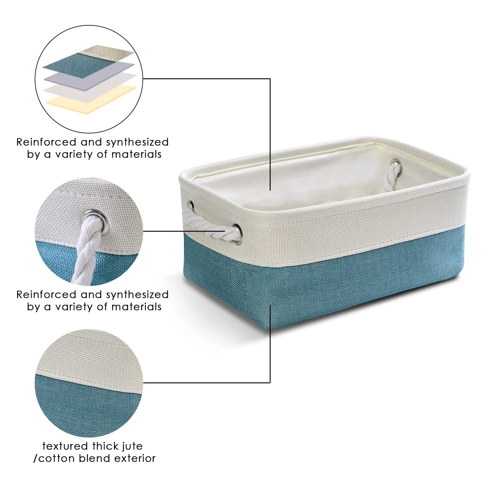 Fabric Storage Bin with Handles
