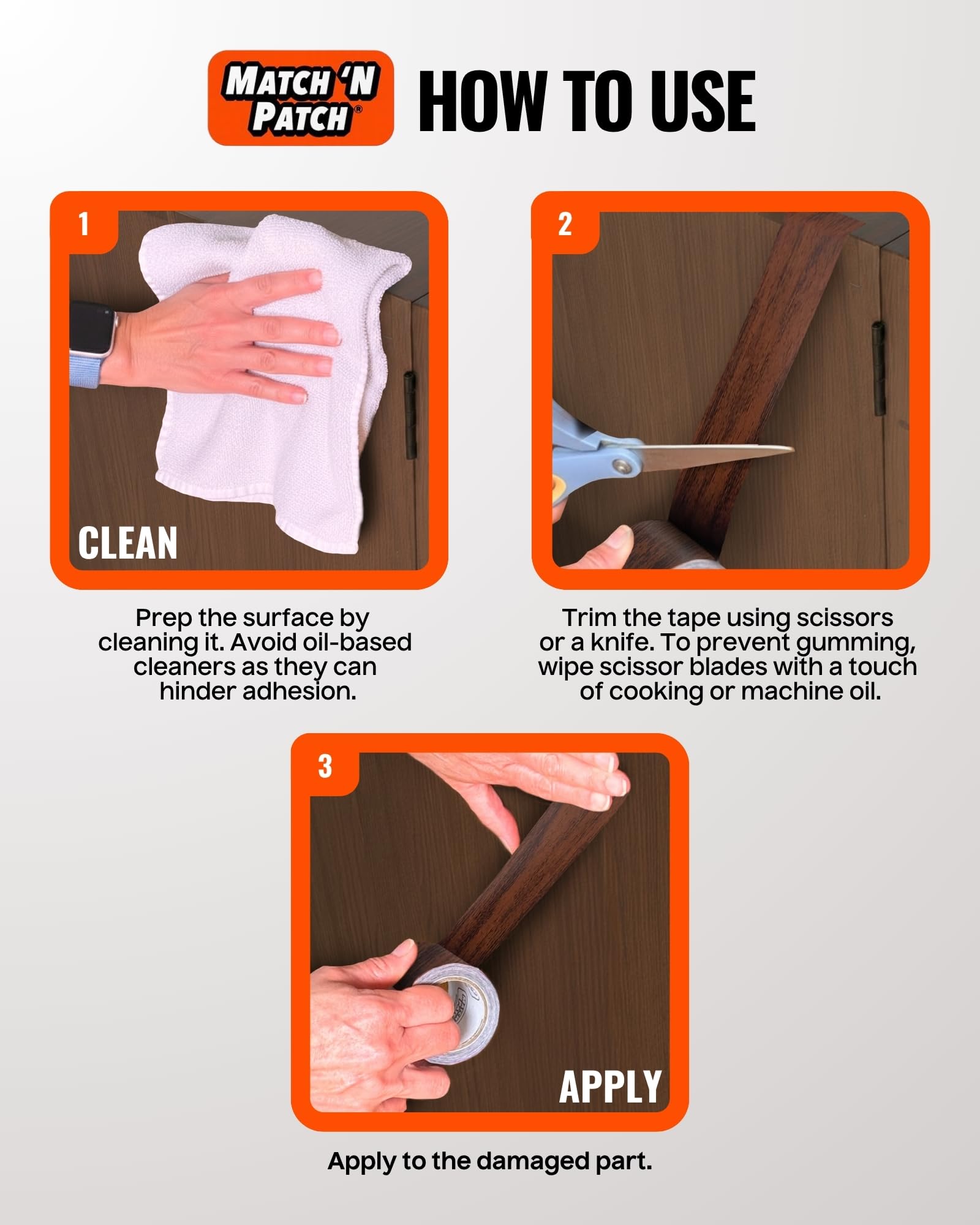 Project+ Wood Grain Repair Tape