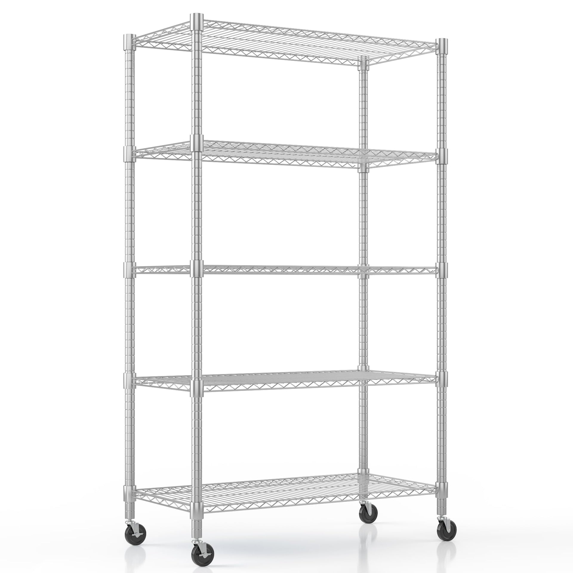 5 Tier Heavy Duty Steel Wire Rack Storage Shelving