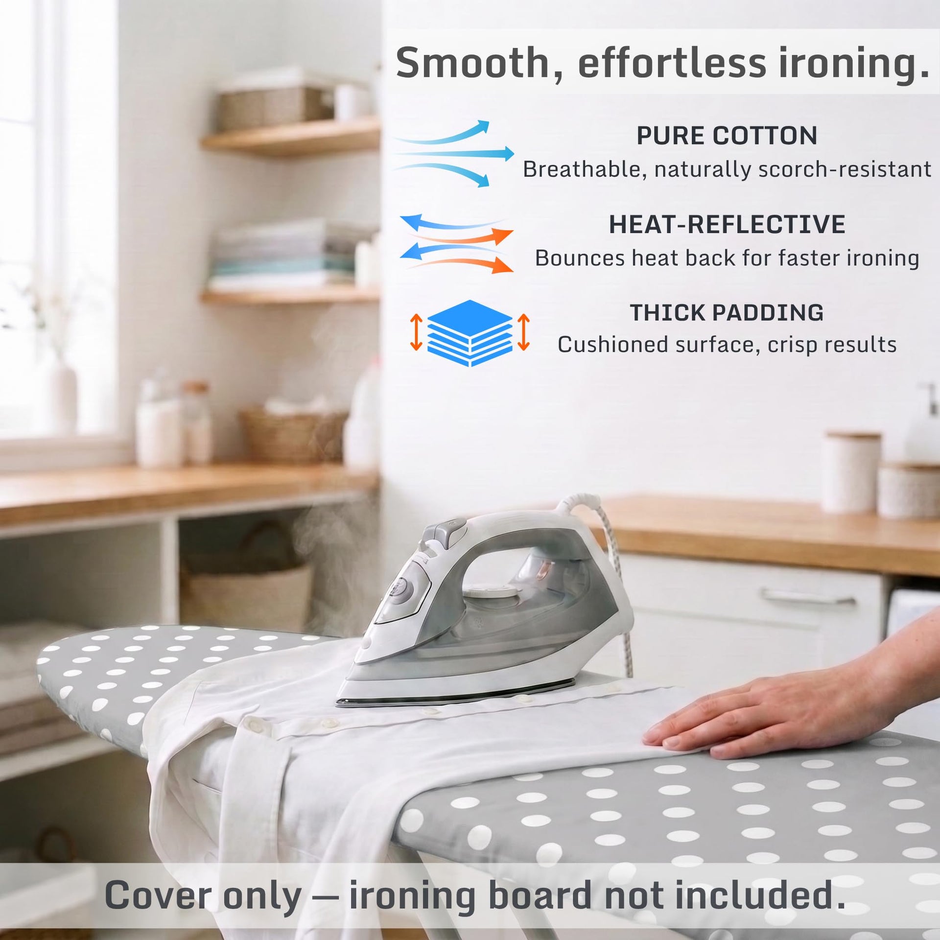 Extra Thick Ironing Board Cover 15x54 Standard Size