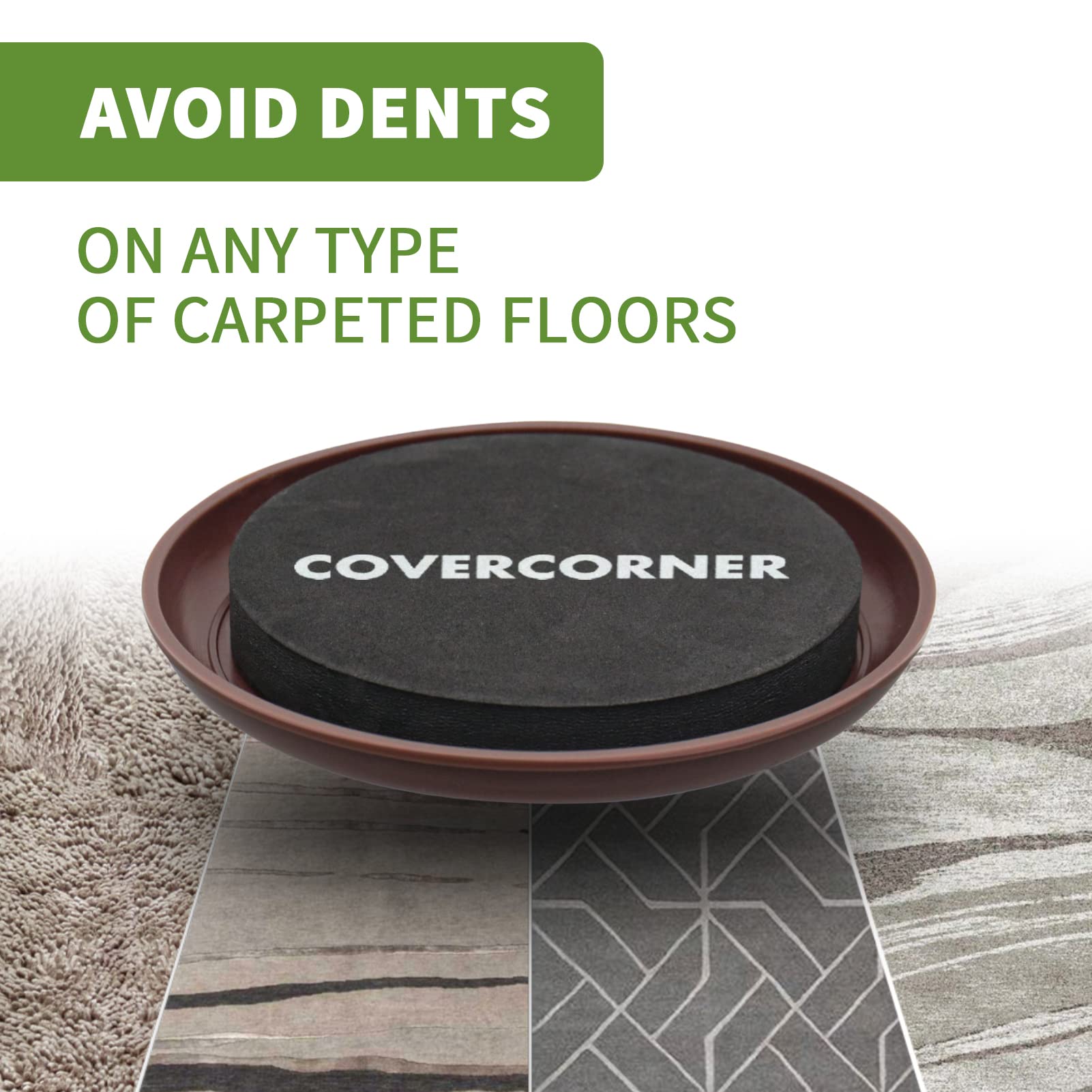 Furniture Sliders for Carpet 8 PCS (8 Count)