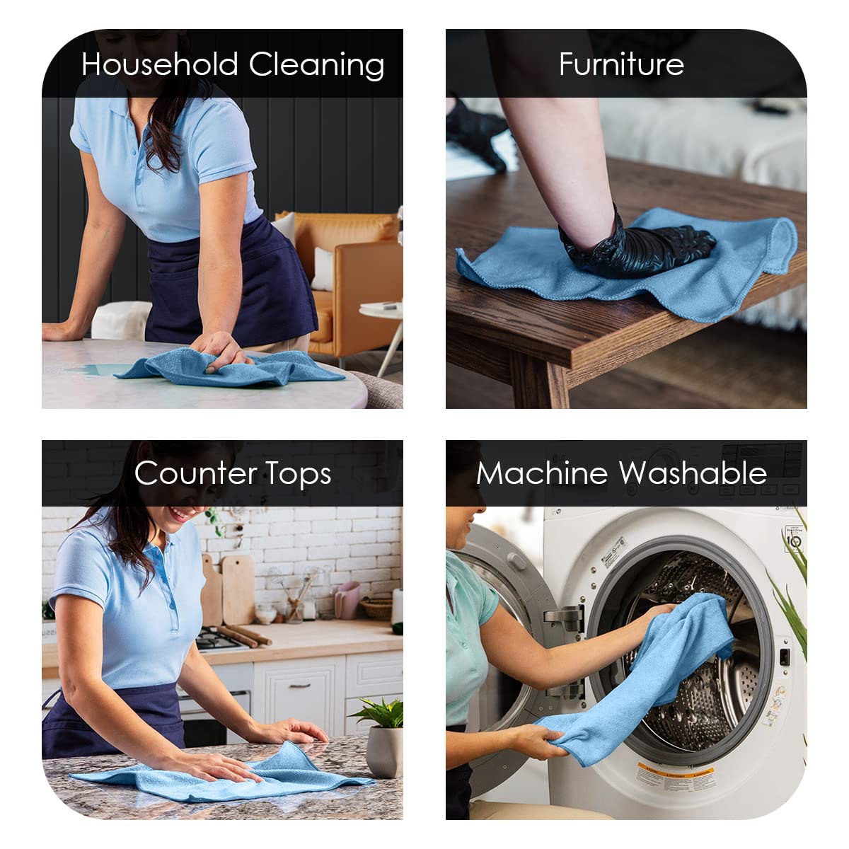 Microfiber Cleaning Cloths (36 Count) - ModHome Supplies