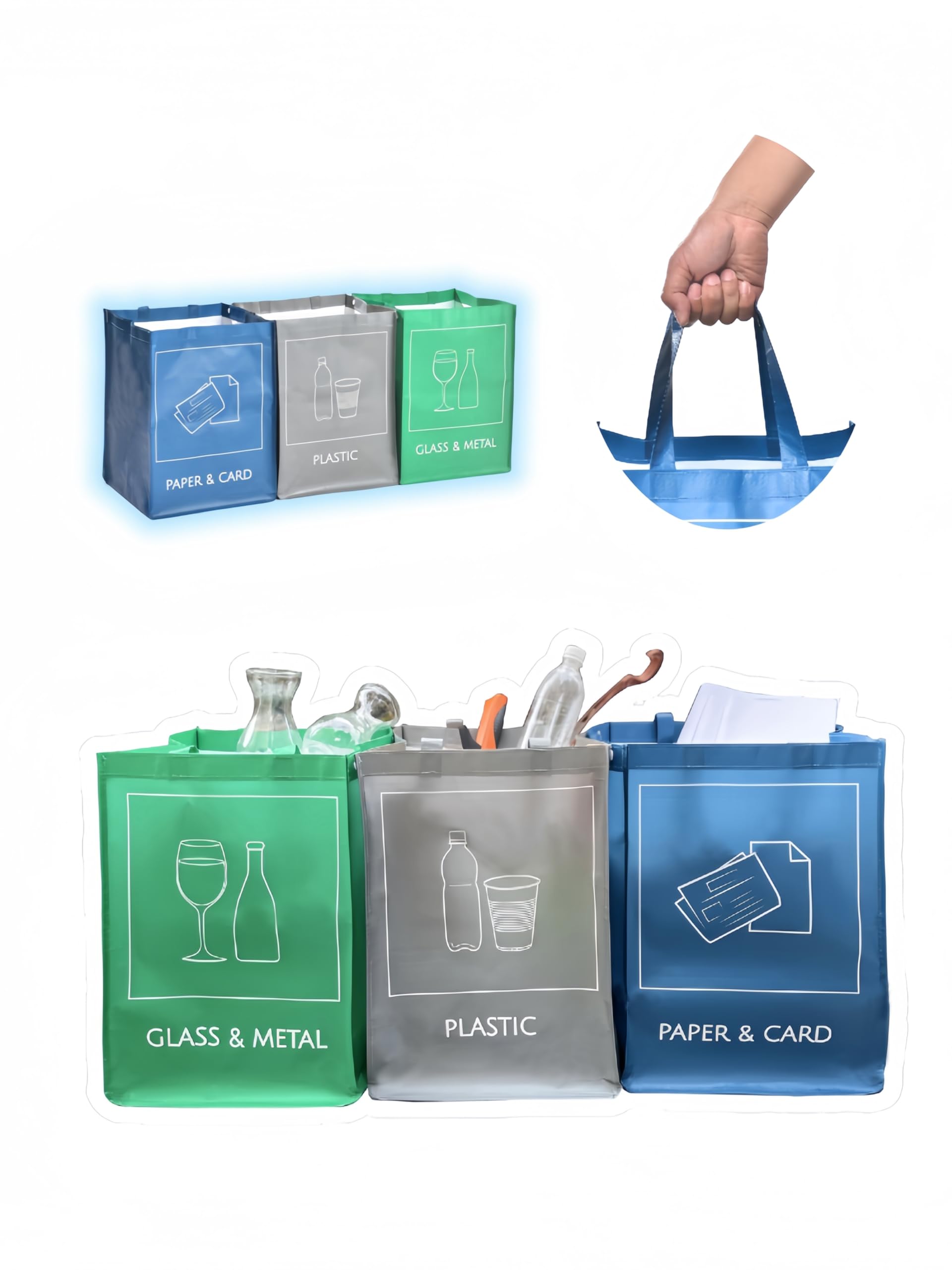 Reusable Recycle Bags (3 Count)