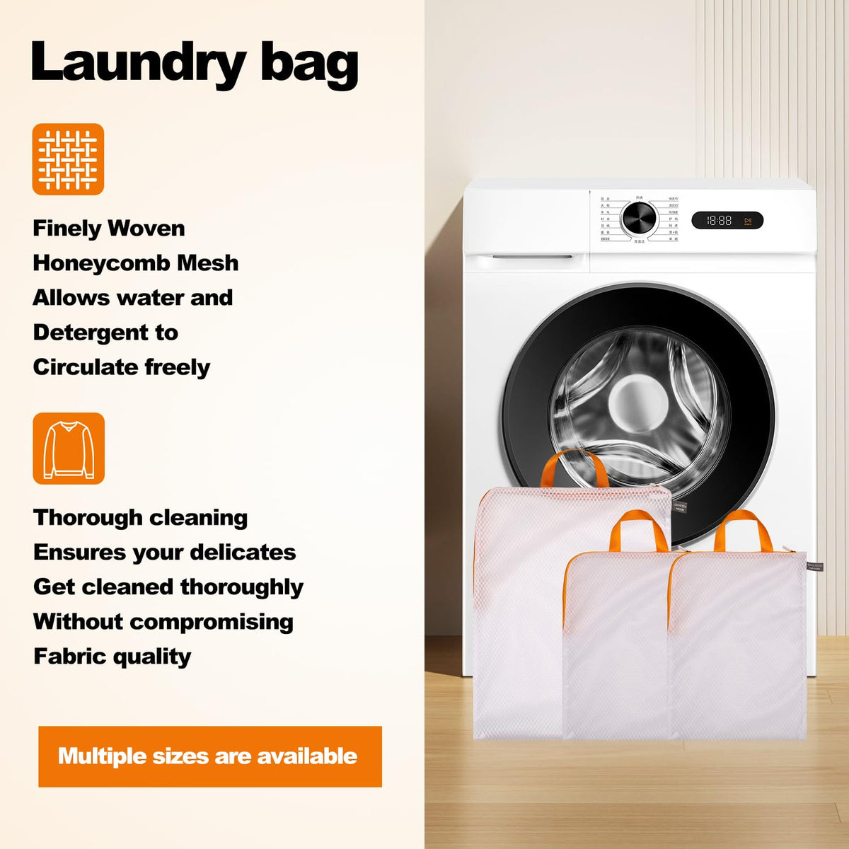 Laundry Bags Mesh Wash Bag (2 Count)