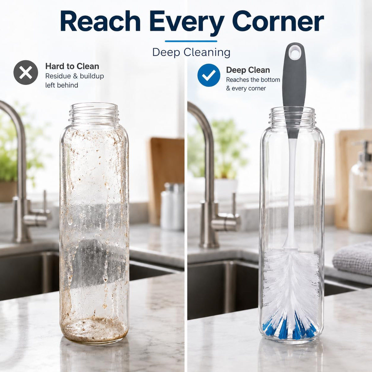 2 Pack Bottle Scrubbing Brushes (2 Count)