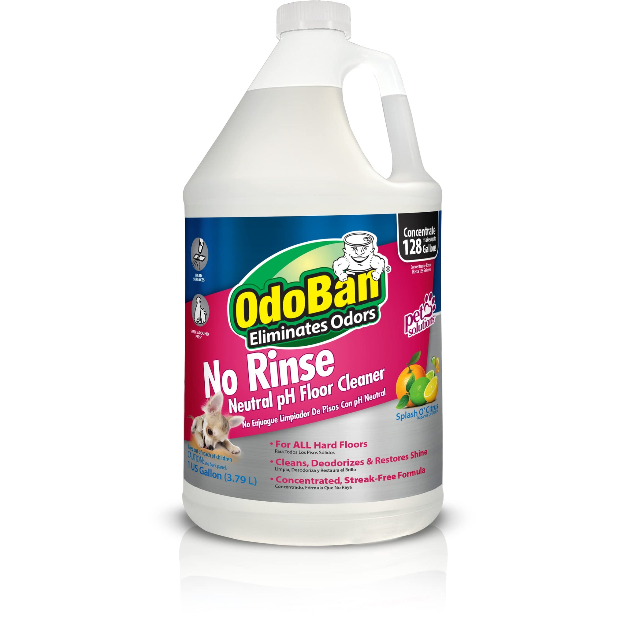 Pet Solutions No Rinse Neutral pH Floor Cleaner Concentrate (128 Fl Oz)