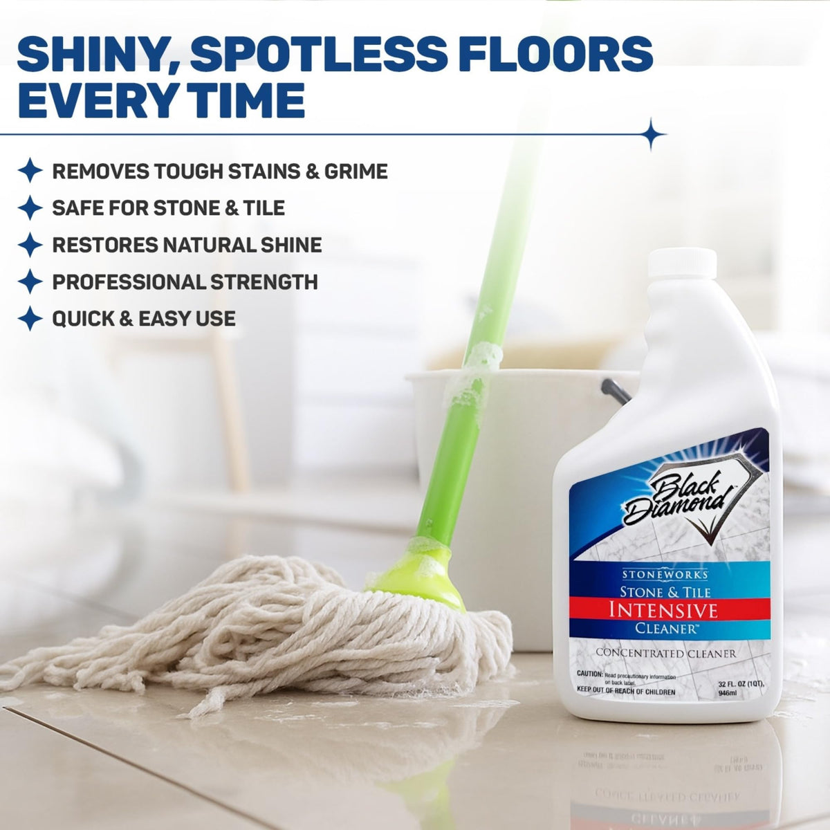 Stone & Tile Intensive Cleaner for Travertine & Natural Stone (512 Fl Oz)