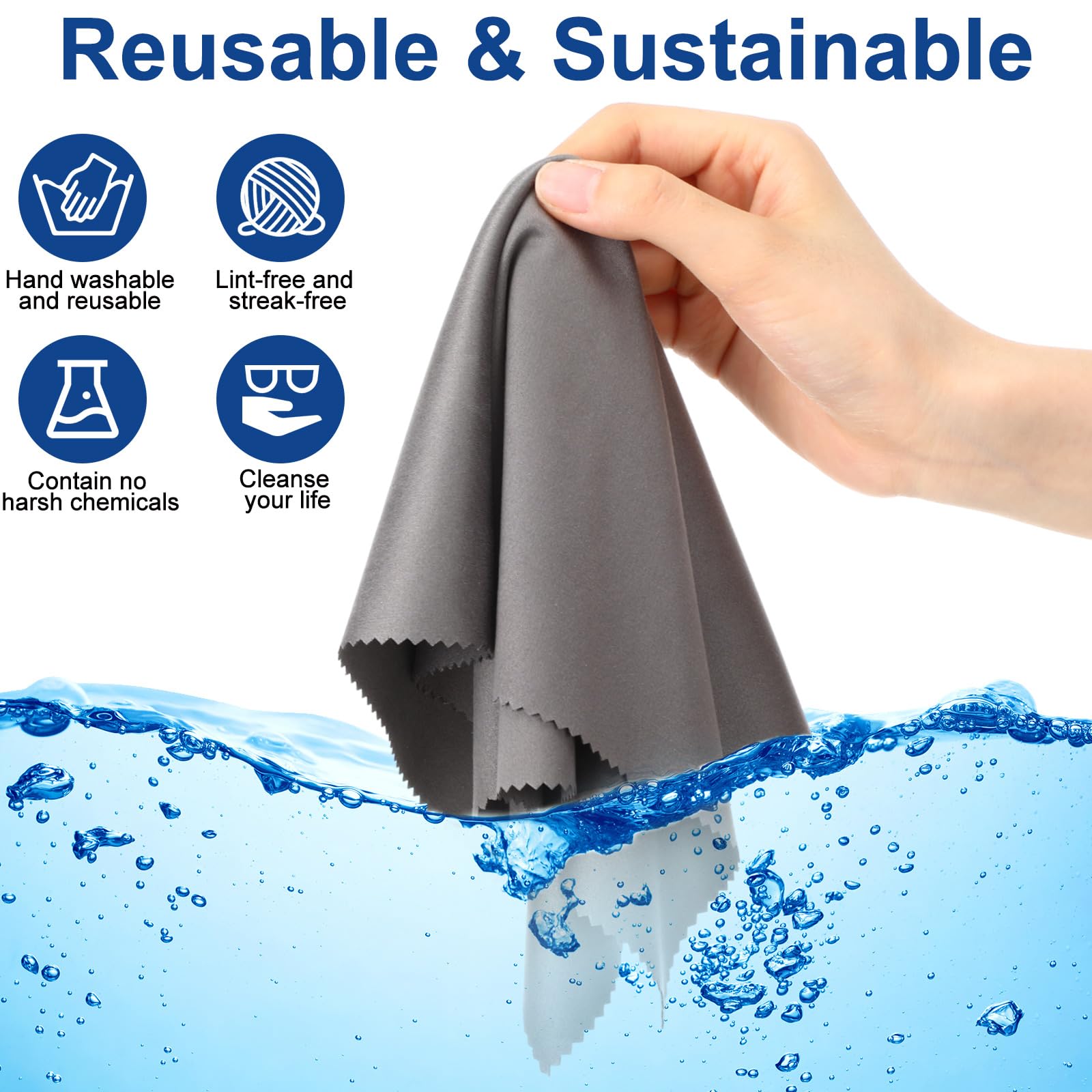 12 Pack Microfiber Cleaning Cloth