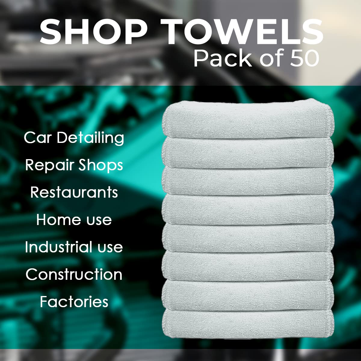 Cotton Shop Rags (50 Count)