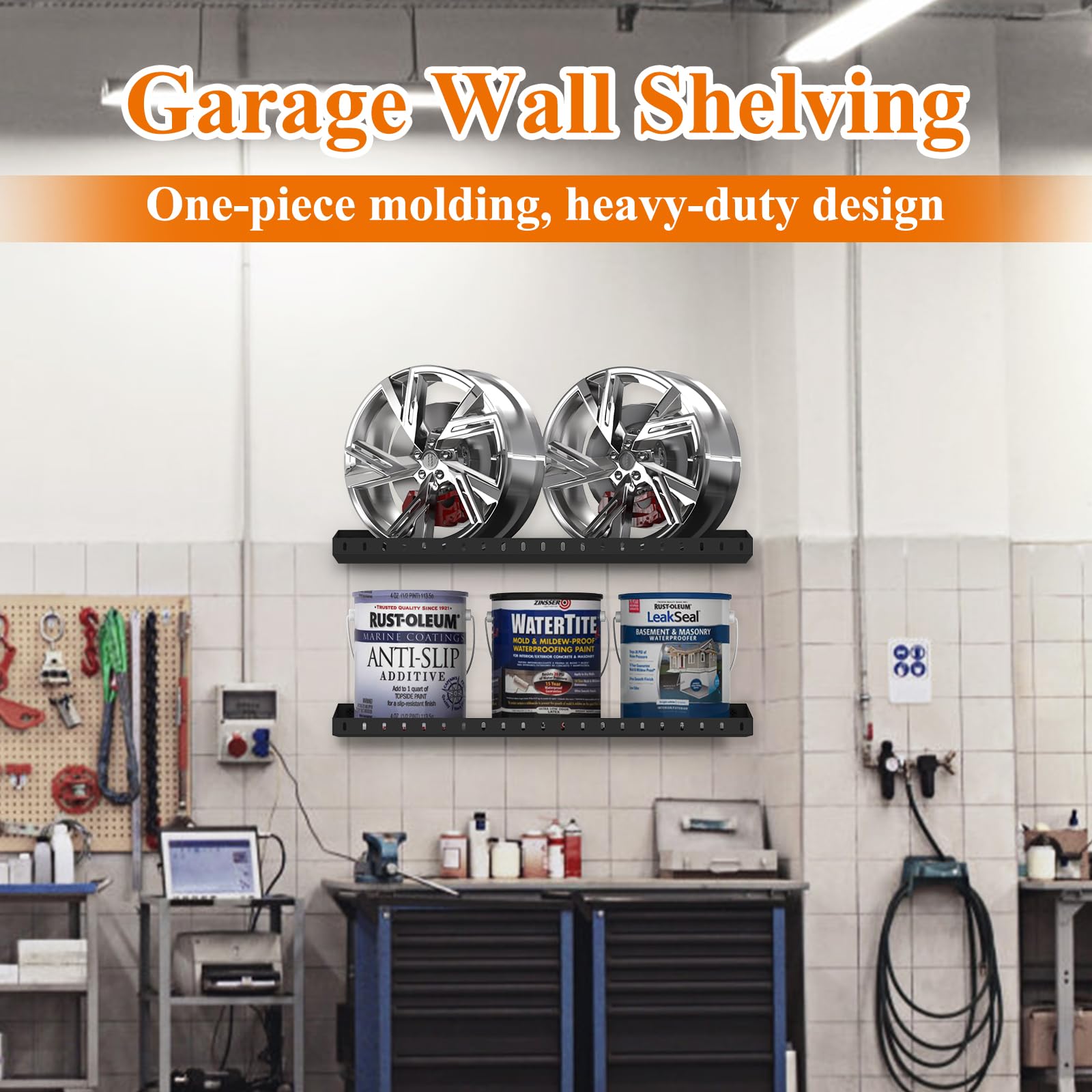2 Pack Garage Wall Shelf (2 Count)
