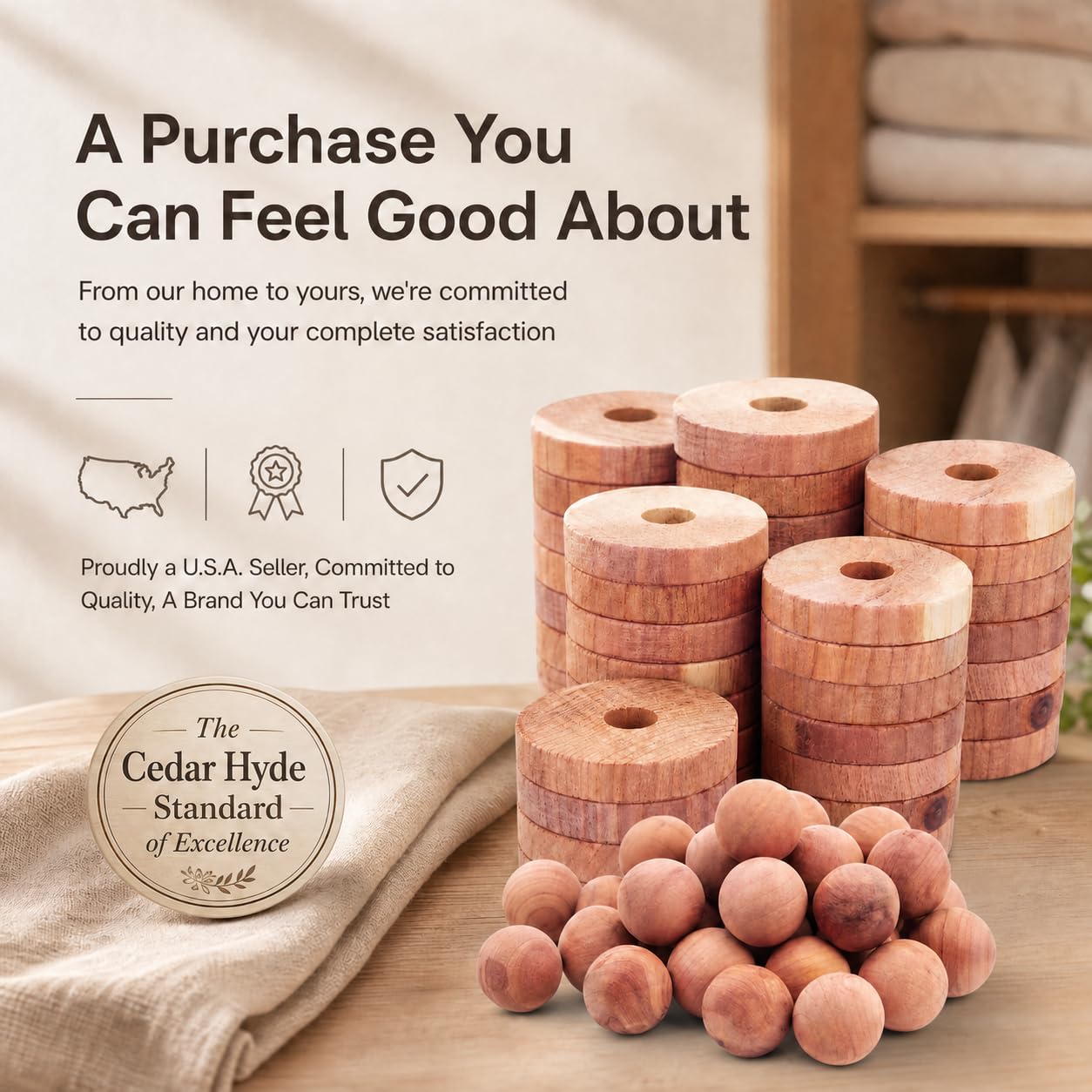 Cedar Blocks for Clothes Storage