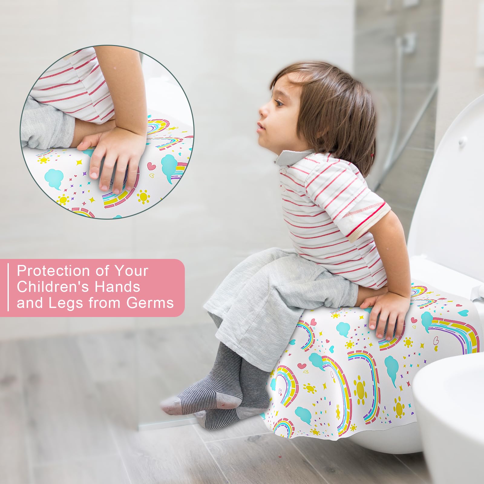 20 Pack Disposable Toilet Seat Covers for Travel (20 Count)