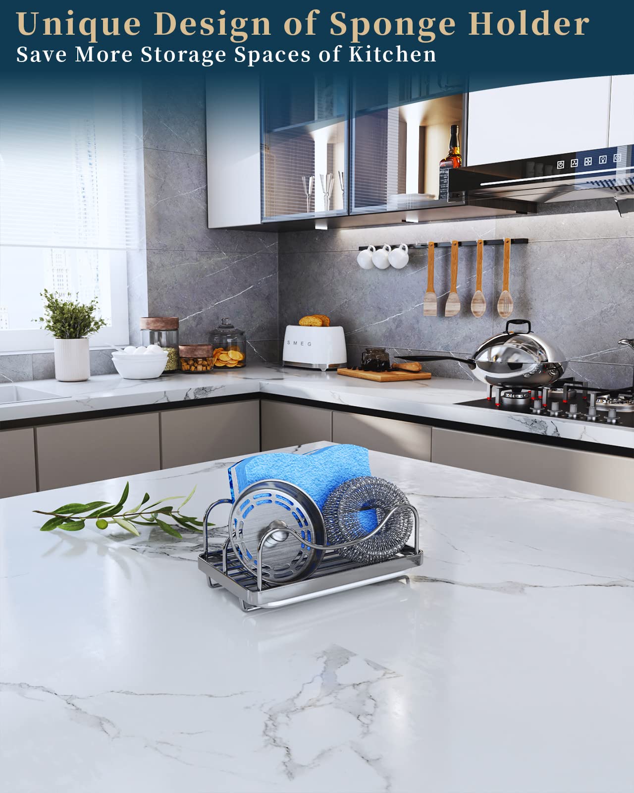 Sponge Holder for Kitchen Sink