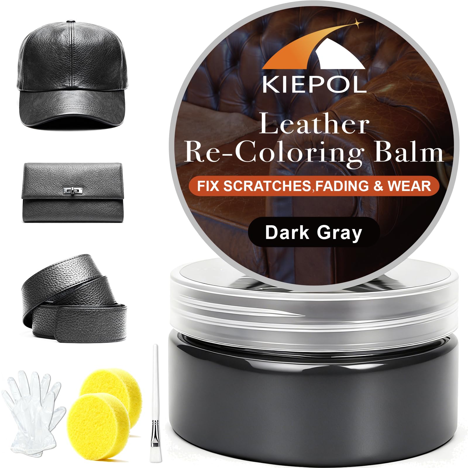 Dark Gray Leather Repair Kit