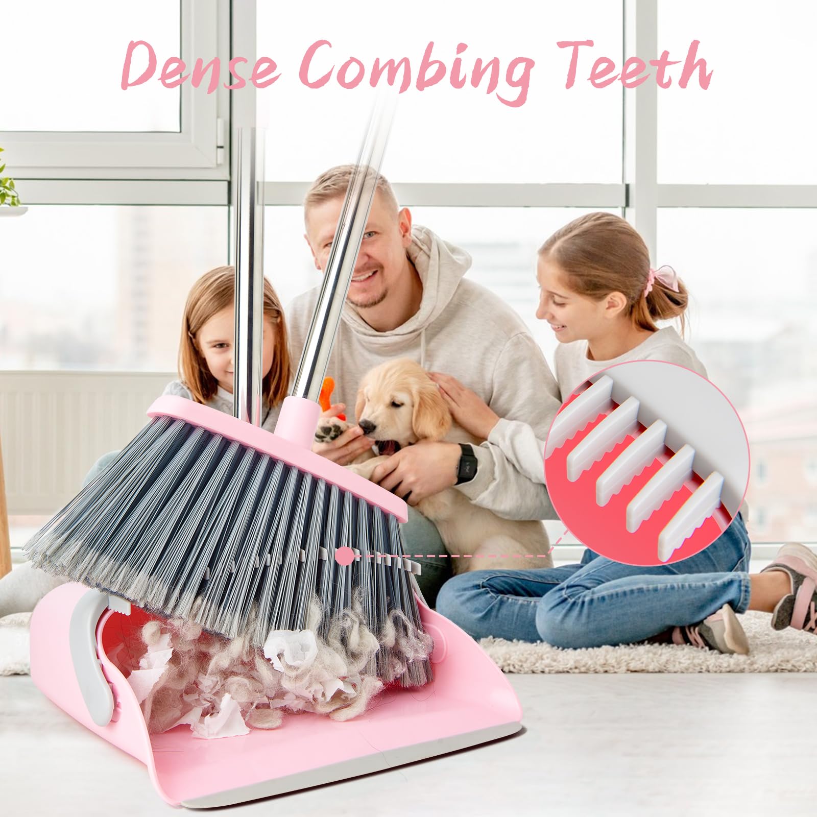 Broom and Dustpan Combo Set