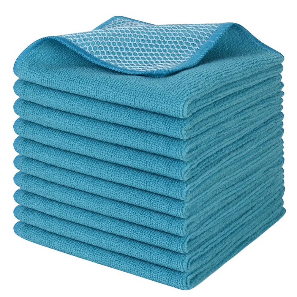 Dish Cloth for Washing Dishes Kitchen Washcloth Cleaning Cloth (10 Count)