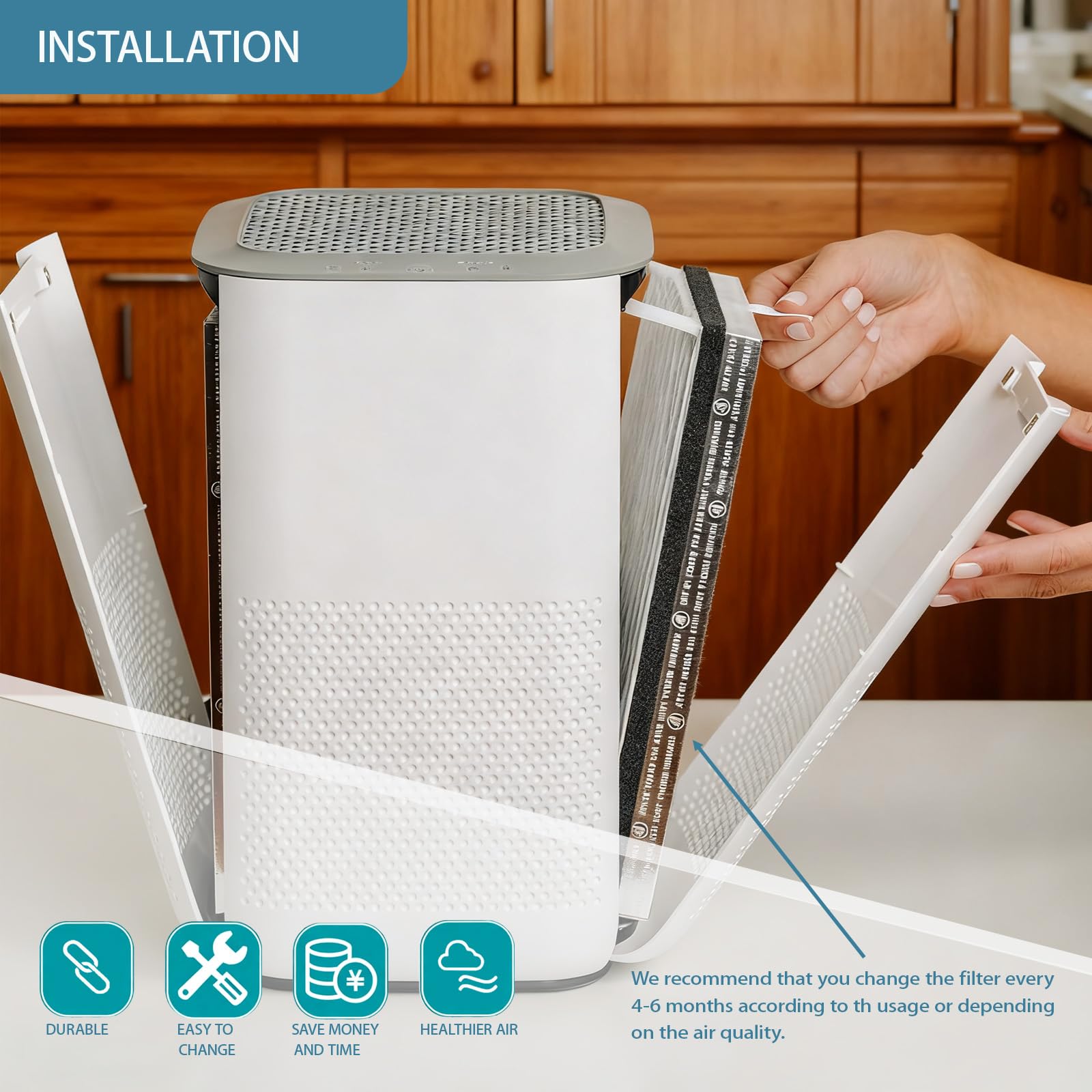 MA15 Replacement Filter Compatible with Medify MA (4 Count)