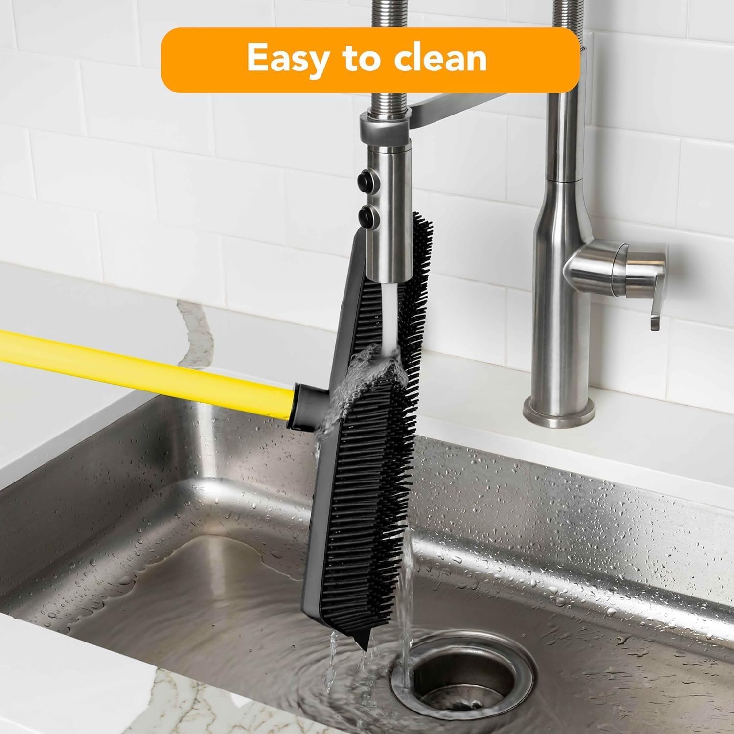 Pet Hair Removal Rubber Broom