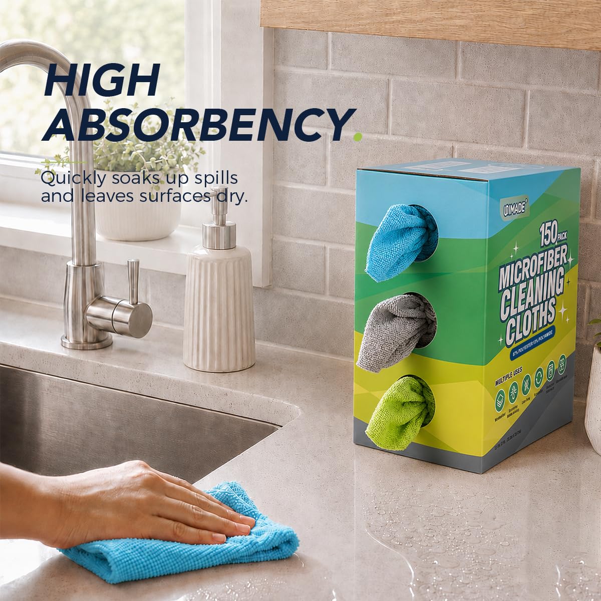Microfiber Cleaning Cloth (150 Count)