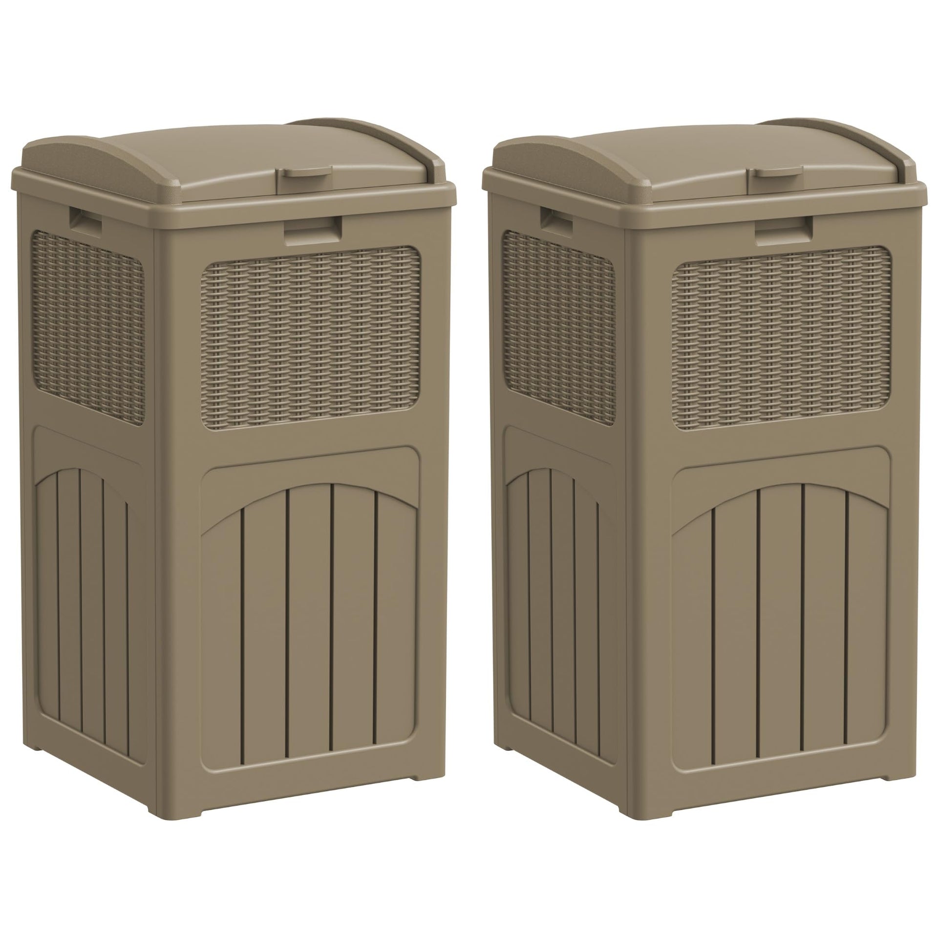 33 Gallon Outdoor Trash Can with Lid
