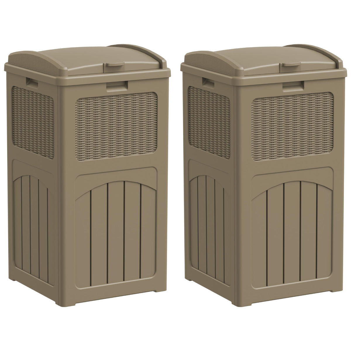 33 Gallon Outdoor Trash Can with Lid