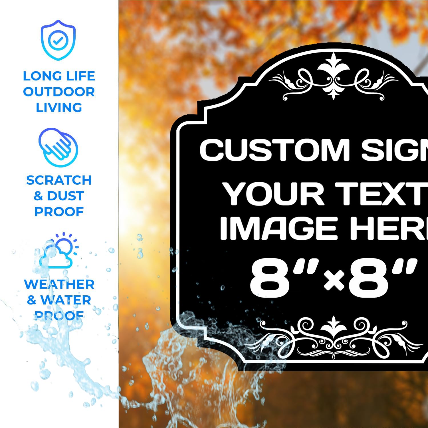 Personalized Aluminum Metal Signs