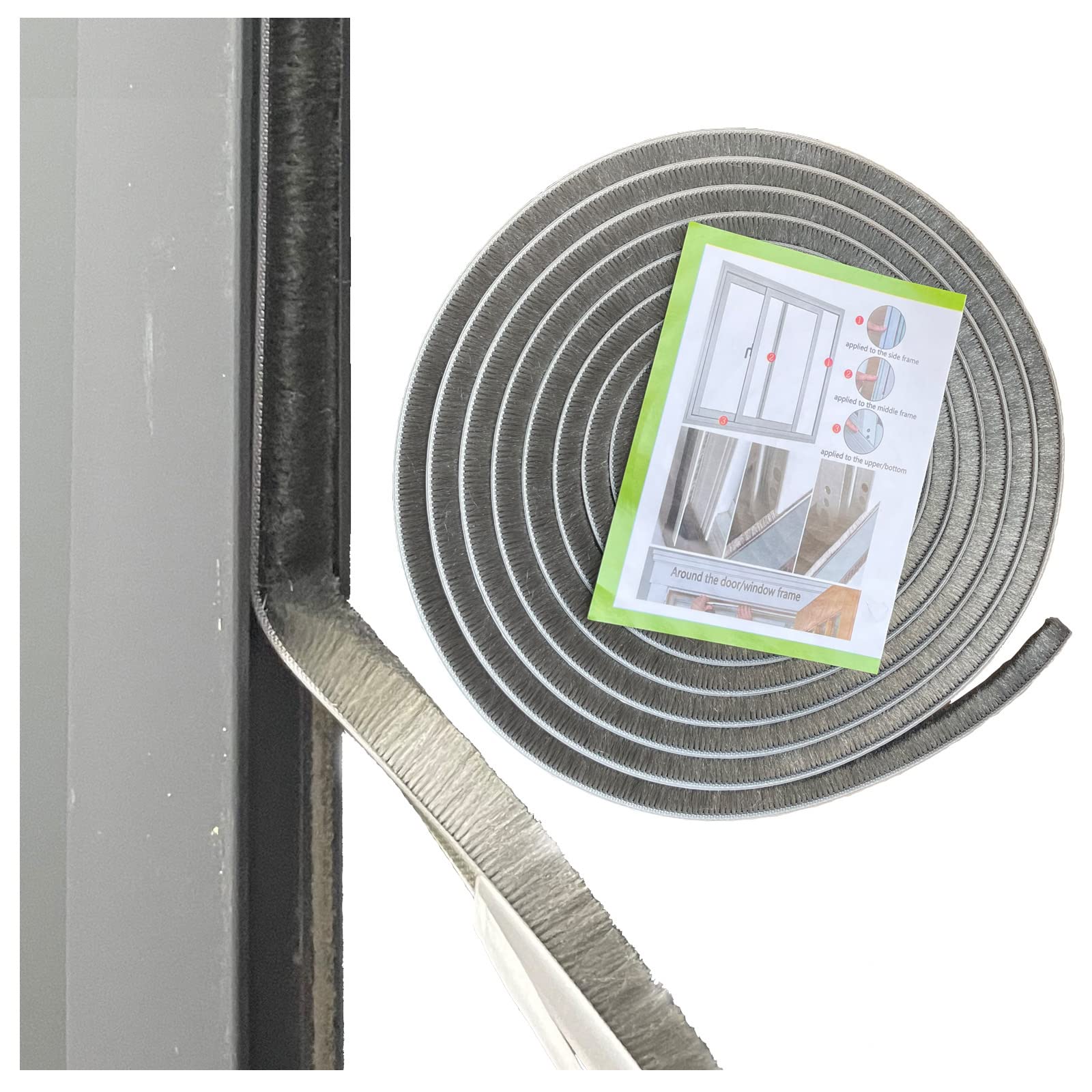 Self Adhesive Pile Weather Stripping Seal for Sliding Windows and Door Frames