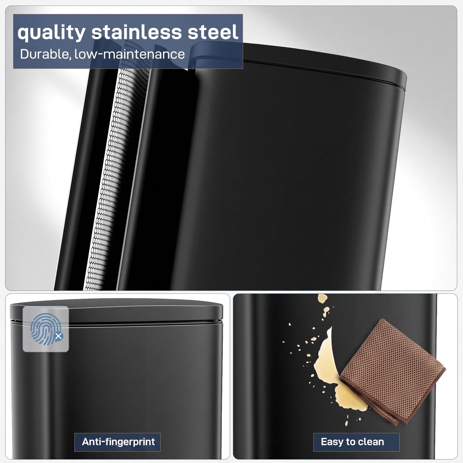 13.2 Gal Step Kitchen Trash Can