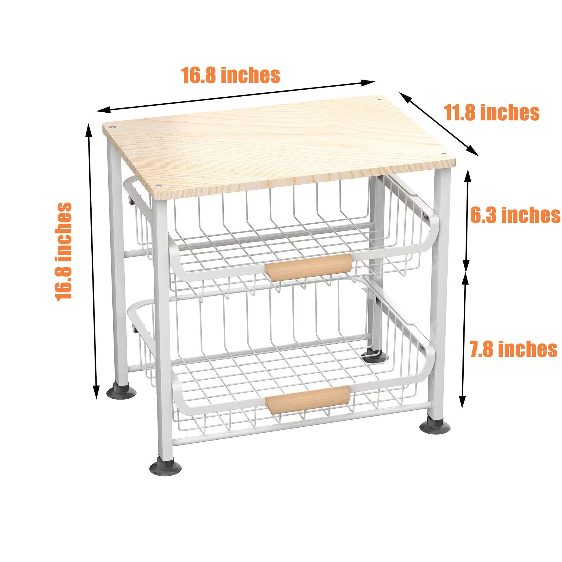 3 Layer Kitchen Fruit Storage Basket Snack Rack