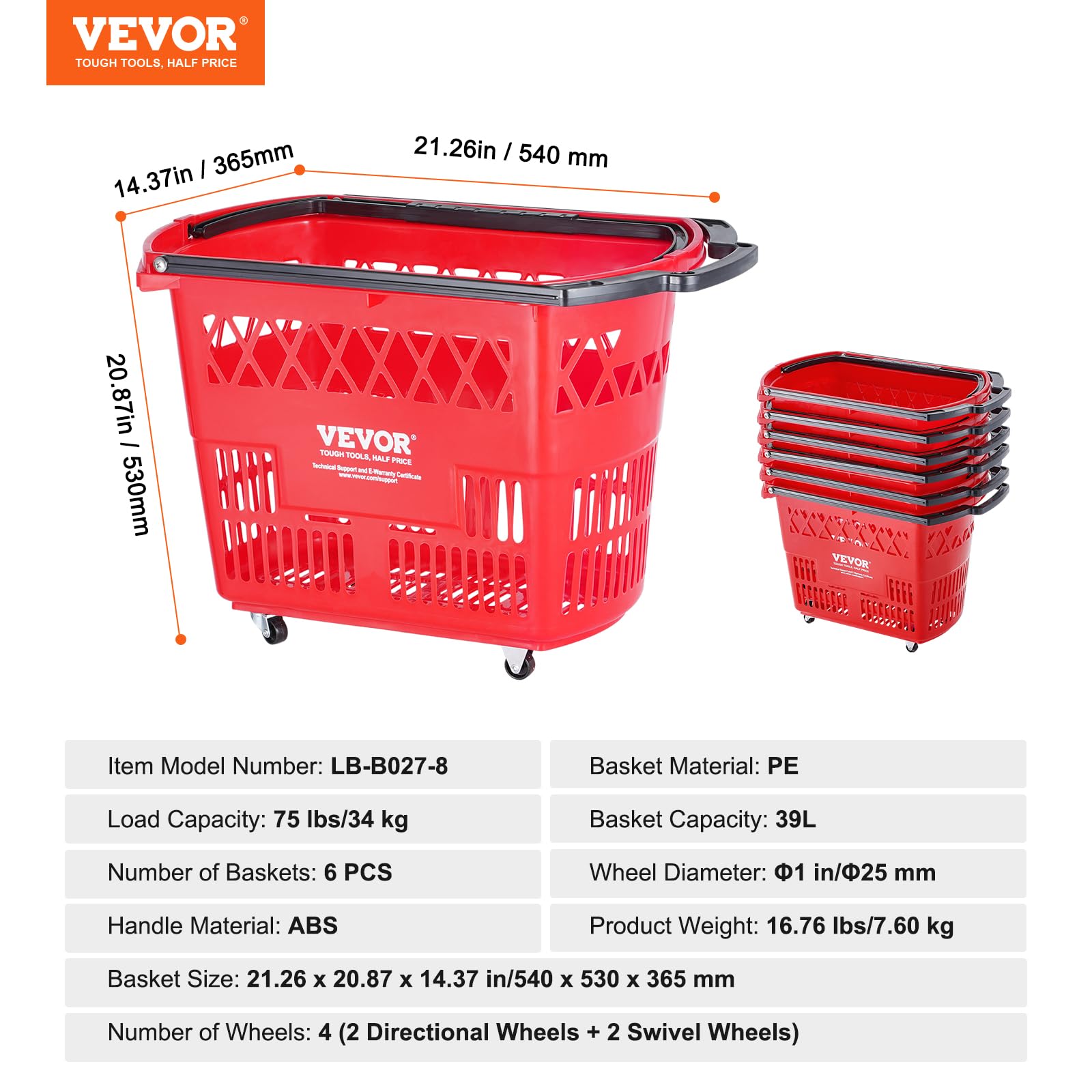 Shopping Carts with Handles
