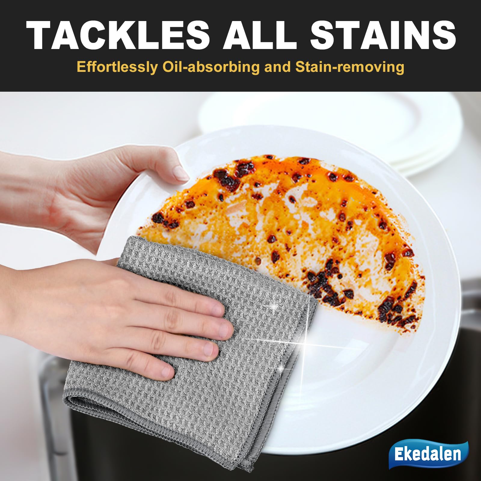 Microfiber Cleaning Cloth Lint Free Glass Polish (6 Count)