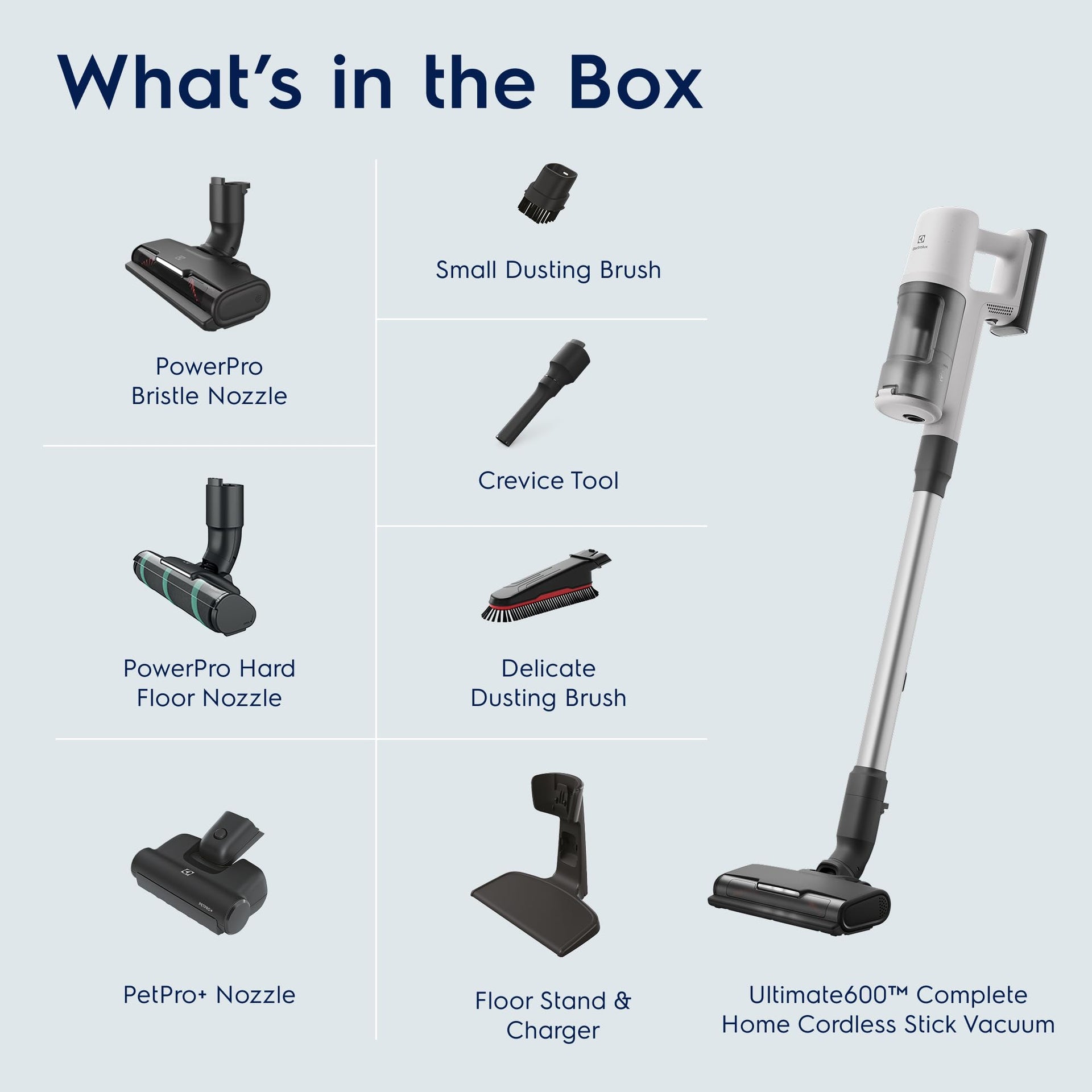Ultimate600 Complete Home Cordless Stick Vacuum with 3 Specialized Nozzles
