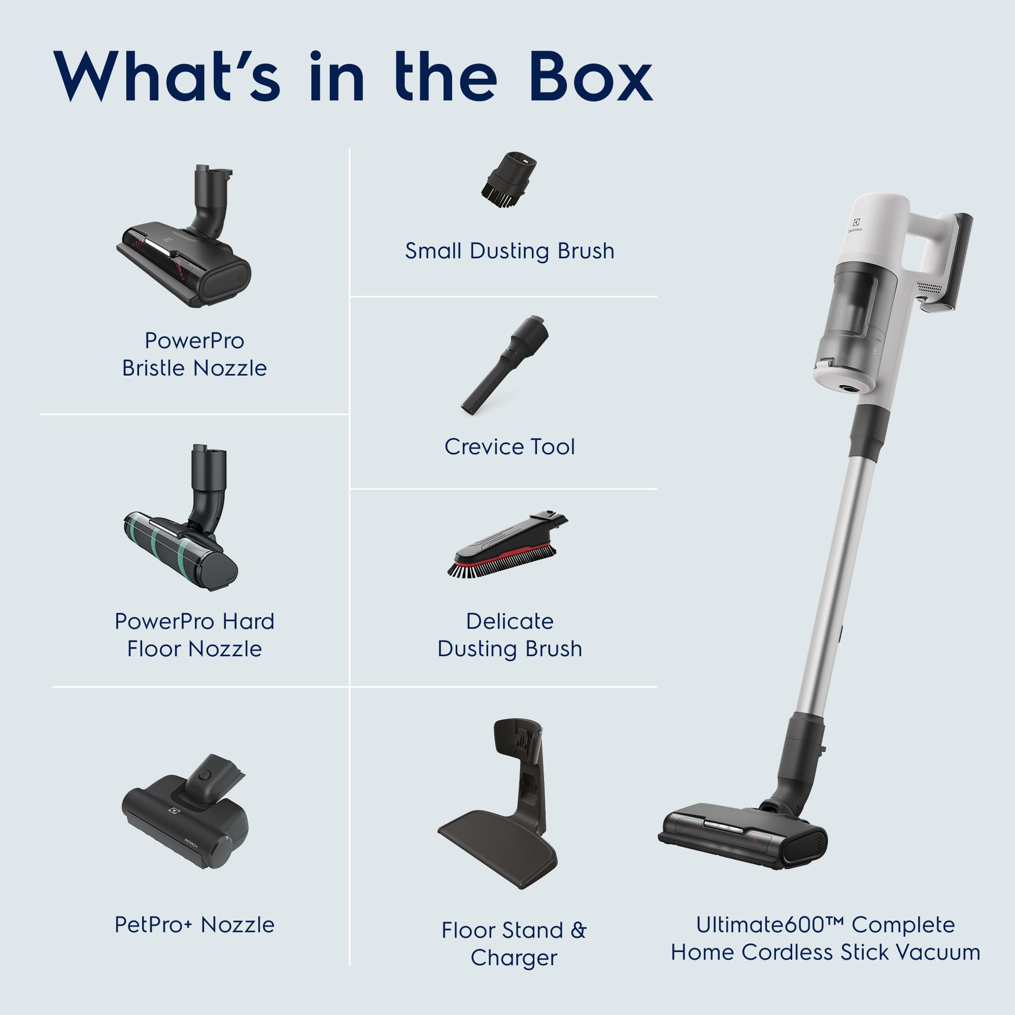 Ultimate600 Complete Home Cordless Stick Vacuum with 3 Specialized Nozzles