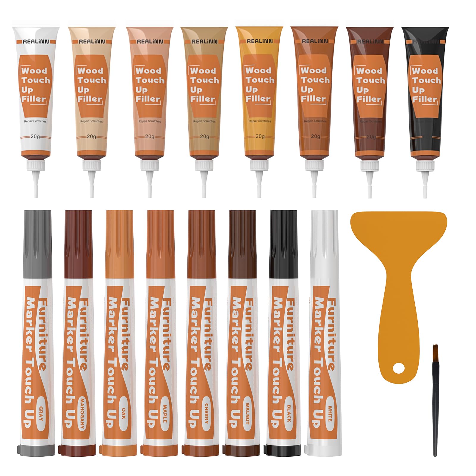 Wood Furniture Repair Kit 8 Light Colors