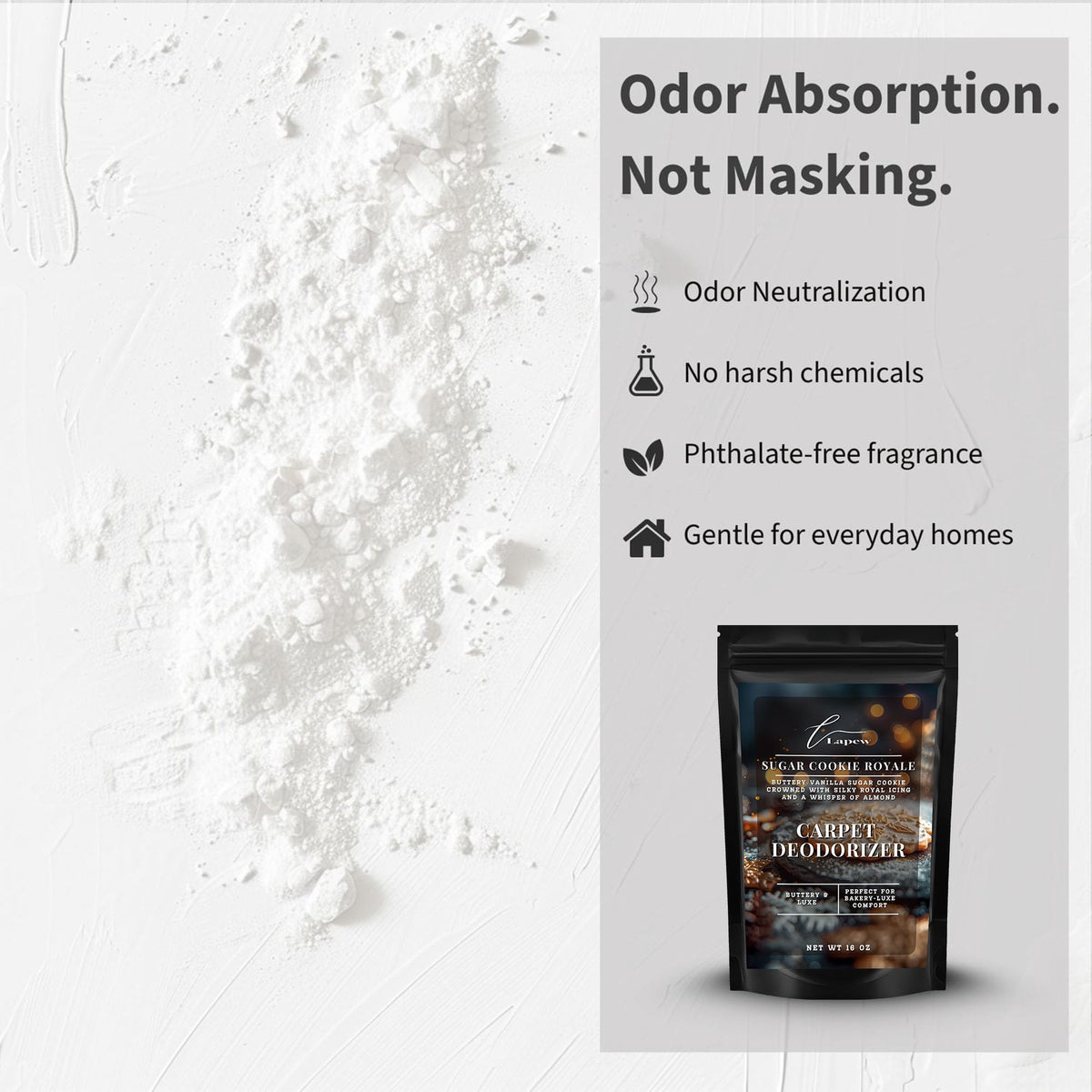 Sugar Cookie Royale Carpet Deodorizer Powder (16 Ounce)