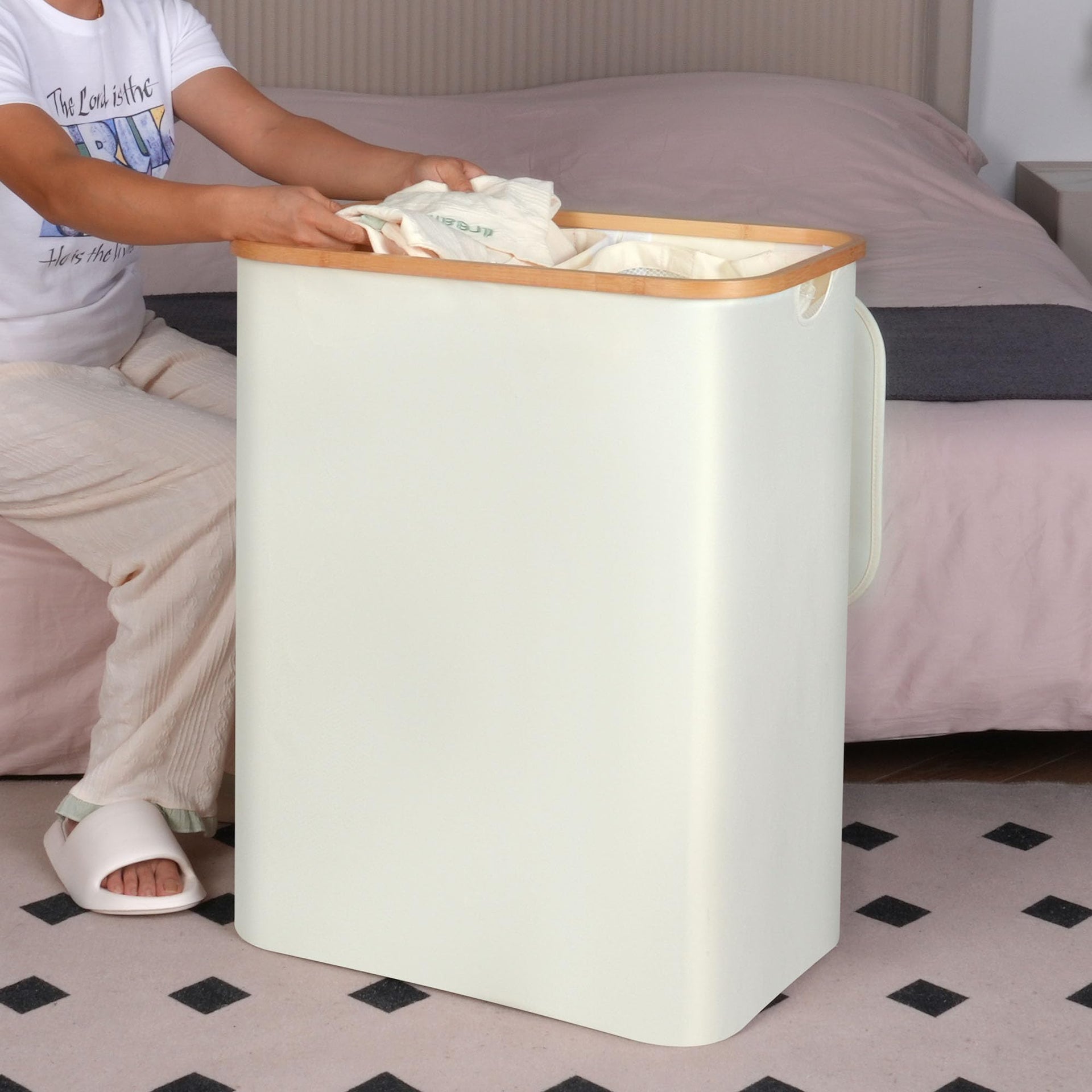 Laundry Hamper with Lid
