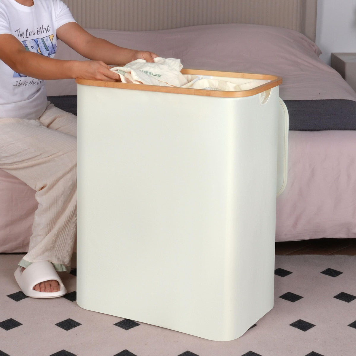 Laundry Hamper with Lid