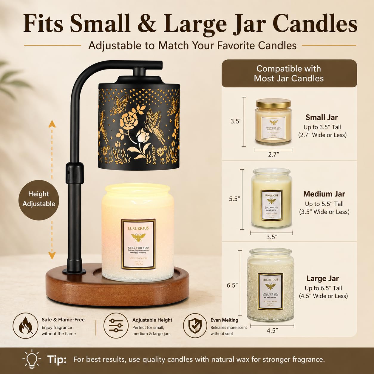 Butterfly Candle Warmer Lamp Birthday Gifts for Women Mom