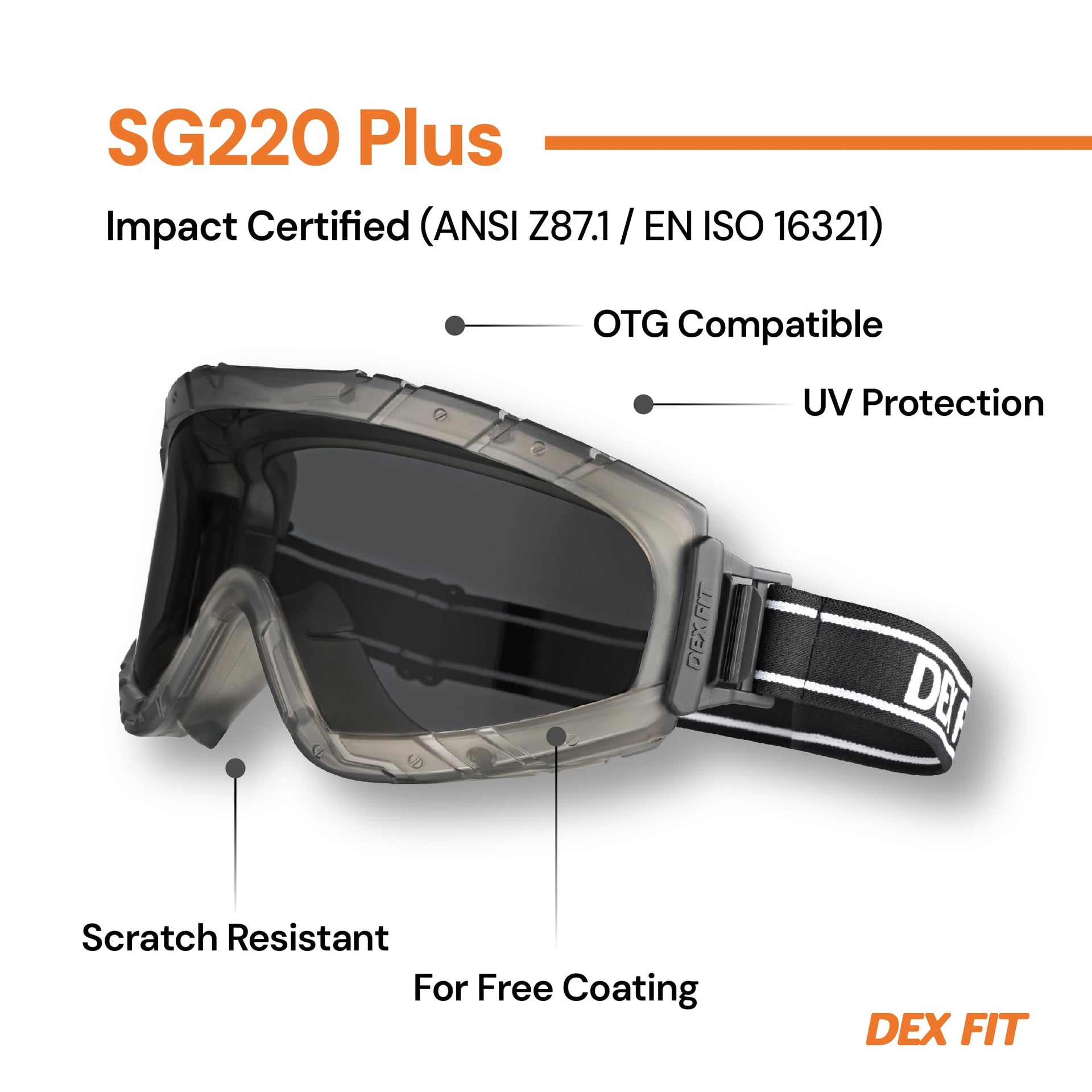 SG220 Plus Safety Goggles