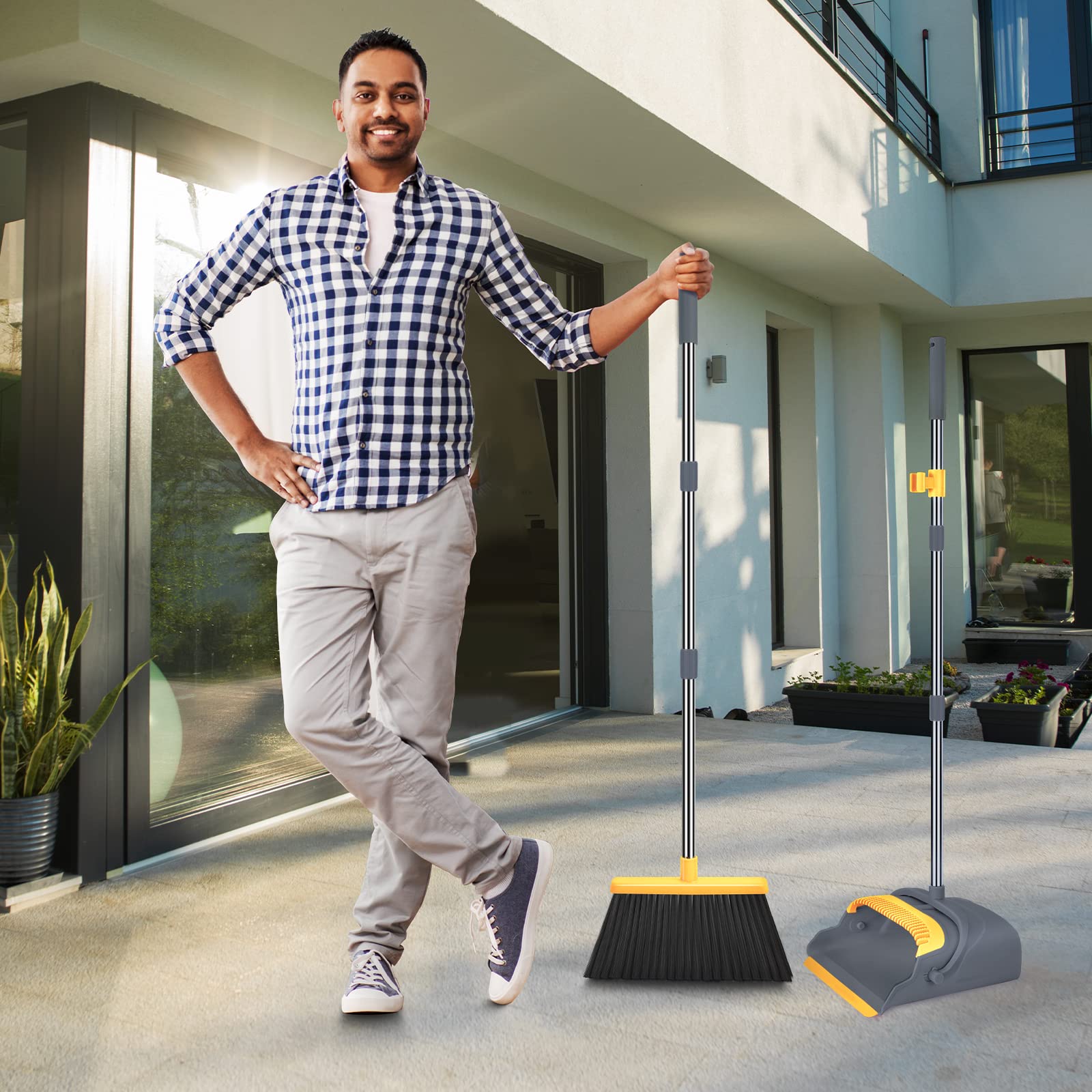 Upgrade Broom and Dustpan Set