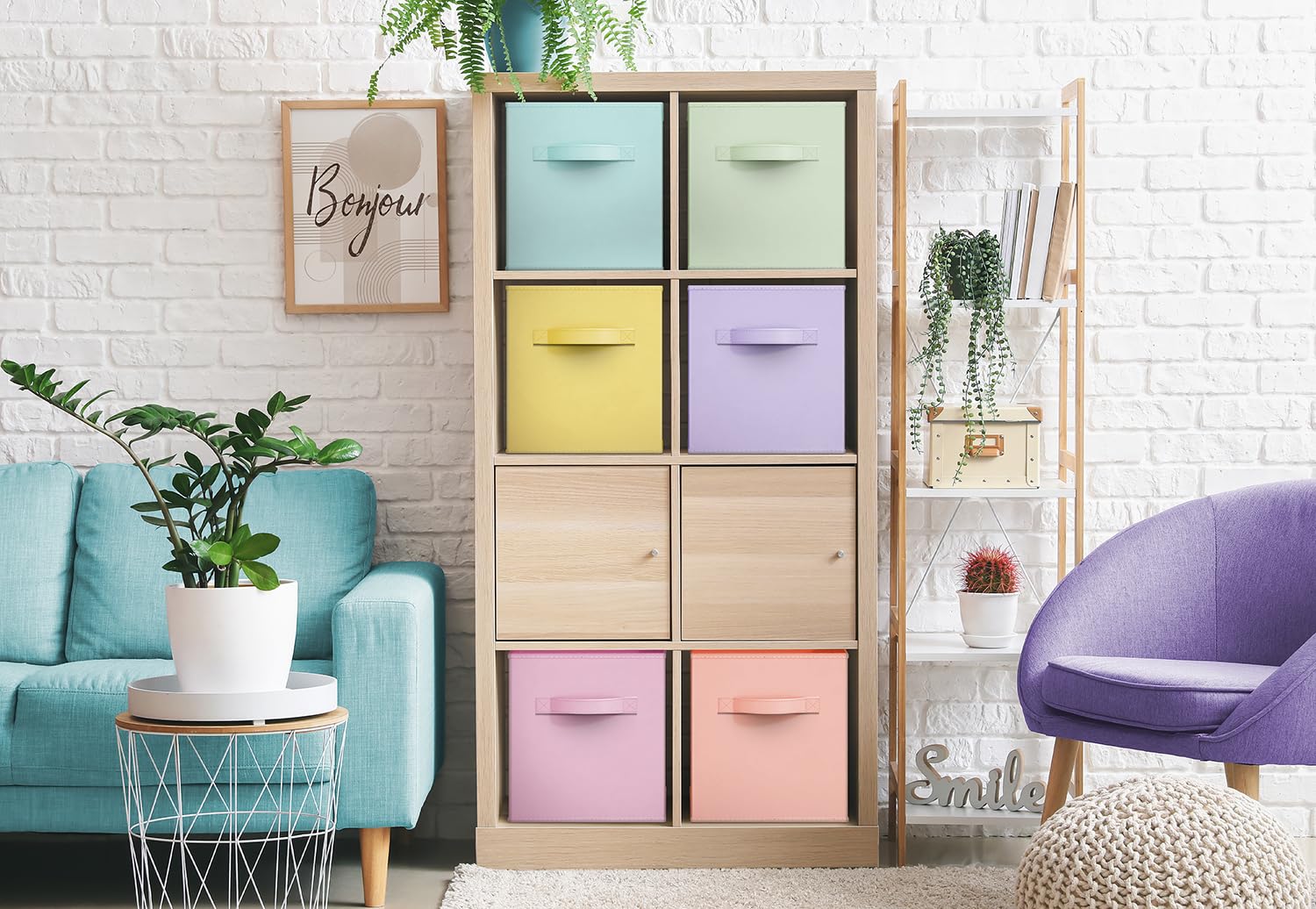 11 Inch Fabric Storage Cubes (6 Count)