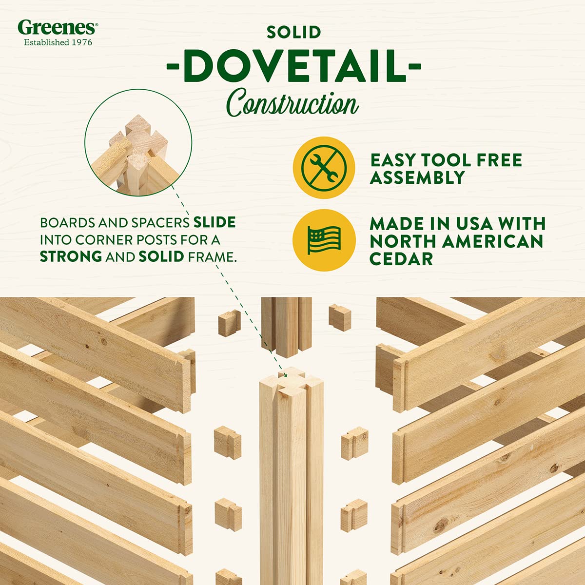 Premium Cedar Wood Composter