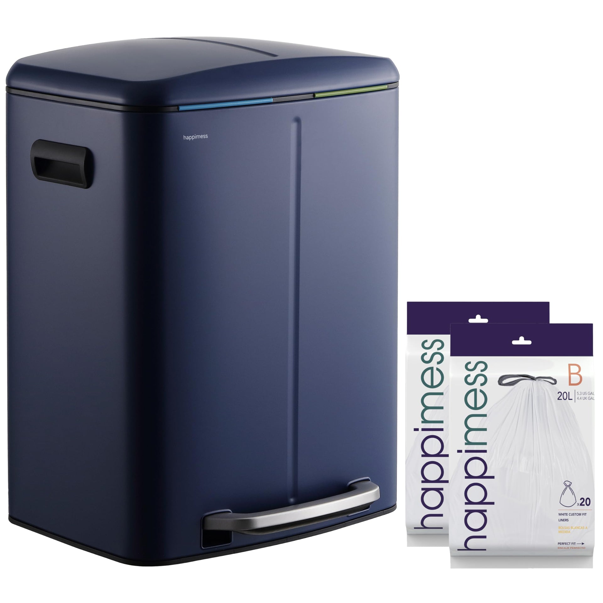 Marco 10.6 Gal Double Bucket Step Trash Can