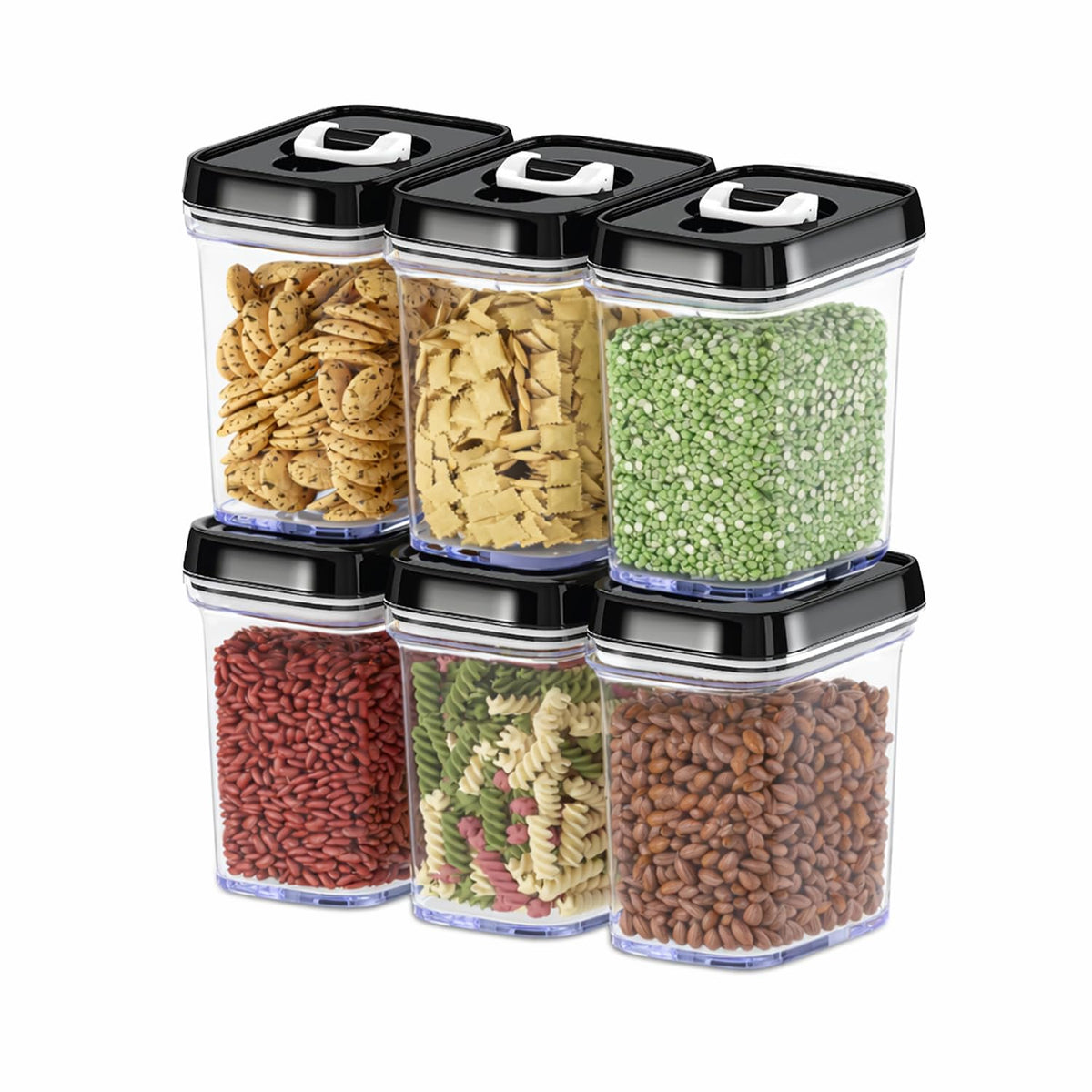 Airtight Food Storage Containers with Lids (6 Count)