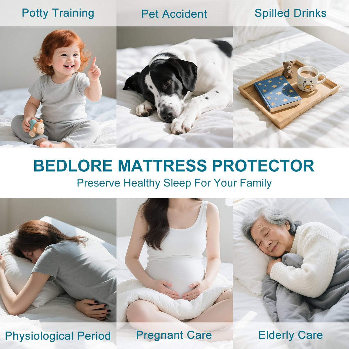 Waterproof Queen Size Mattress Protector with Deep Pockets