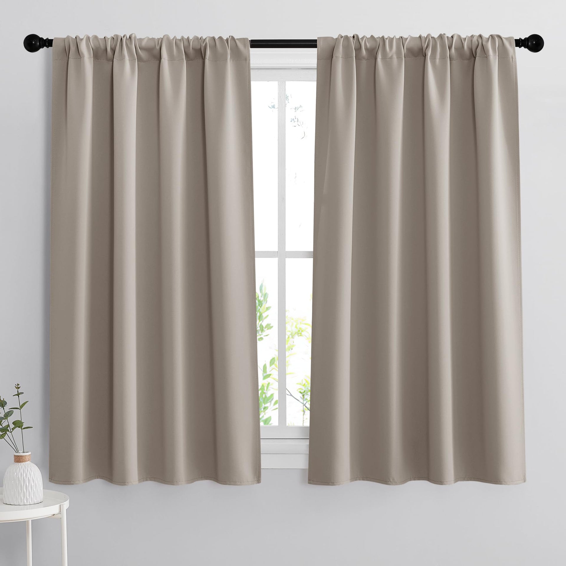 Short Blackout Curtains for Bedroom (2 Count)