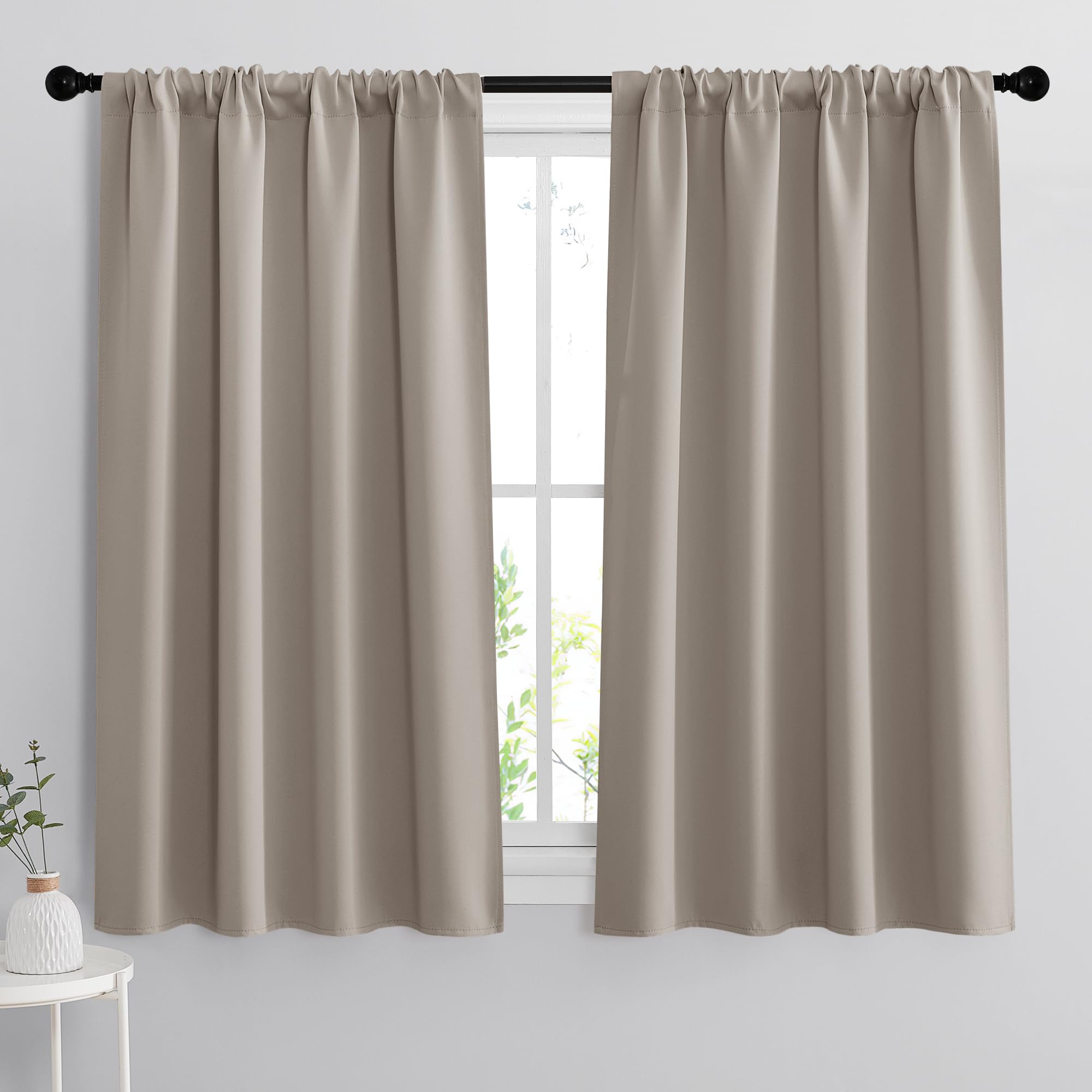 Short Blackout Curtains for Bedroom (2 Count)