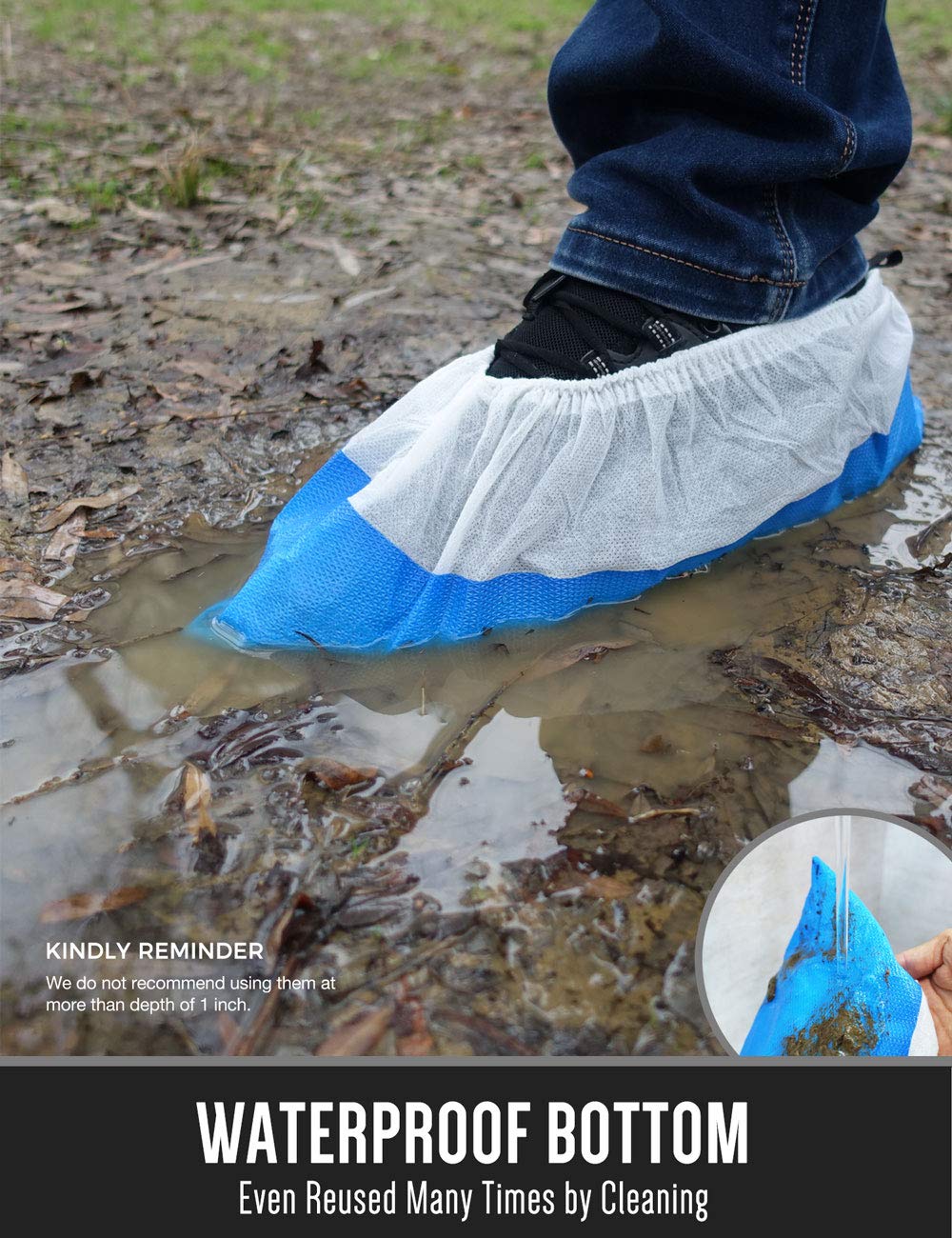 OhanaPro Premium Disposable Non Slip Boot & Shoe Covers