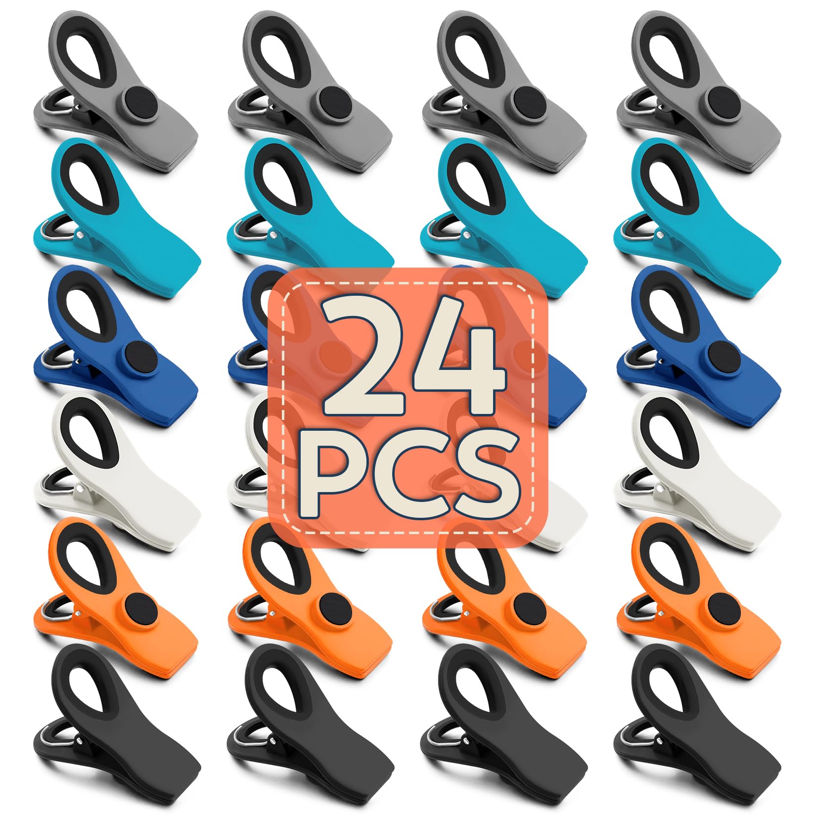 Chip Clips Bag Clips for Chips (24 Count)