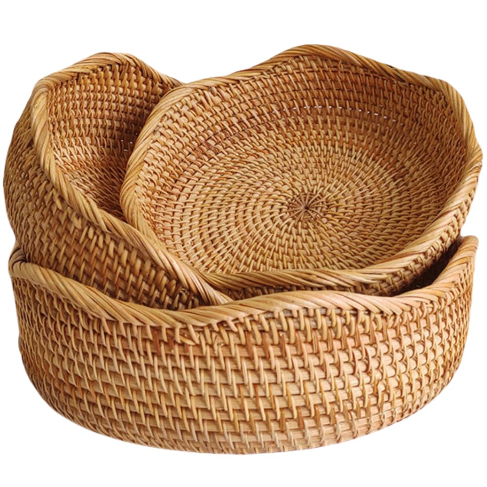 Rattan Bread Basket (3 Count)